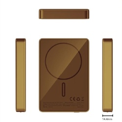 Apollon 4007249037718 power bank bezični 15w 10000 mah alu zlatni ( w11bgld )