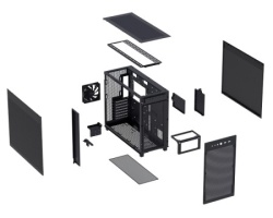Asus PRIME AP303 MESH BLACK micro-ATX kućište crno -2