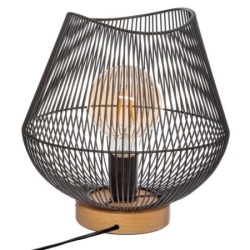 Atmosphera lampa 26x28cm metal/drvo crna ( 168213 )-1