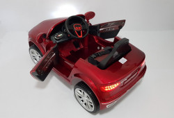Audi A8 L Auto na akumulator sa kožnim sedištem i mekim gumama - Crveni - Img 7