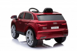 Audi Q5 2019 Licencirani auto na akumulator sa kožnim sedištem i mekim gumama - Crveni - Img 2