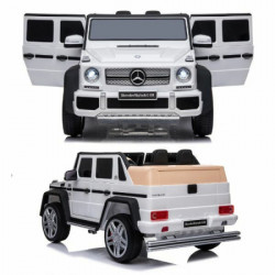 Auto na akumulator mercedes g 650 beli r/c a100 12v4.5ah*1+2motor ( 11/100 )