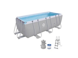 Avenli Porodični bazen 400x200x99 SET sa merdevinama, pumpom, čeličnom konstrukcijom-1