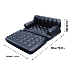 Avenli vazdušna sofa na naduvavanje 198x138x62 cm za dve osobe - Img 6