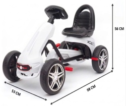 Baby karting mini na pedale y-pc086 bela ( 608604B )