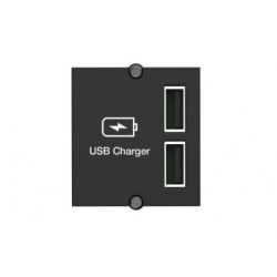 Bachmann USB ugradni modul A/A 15W Double charger, 5V/2,4A ( 917.224 )