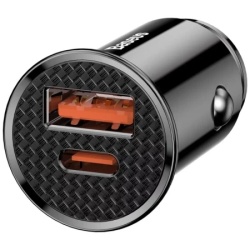 Baseus Autopunjač  Usb A/Type C 30W crna ( 999906 )-1