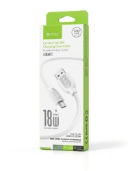 Bavin kabl 18W Type USB A na Type Micro 1m bela - CB367 ( 90145 )