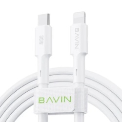 Bavin kabl 30W Type C/ lightning 1,2m bela ( 90106 )