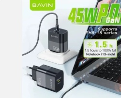 Bavin punjač  GaN 45W-PD USB-C crna ( 90037 )-5