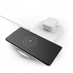 Belkin Bežični punjač sa dva polja beli ( wiz002vfwh )