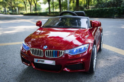 BMW 8 Auto za decu na akumulator sa kožnim sedištima i mekim gumama - Crveni ( BJP807 ) - Img 2