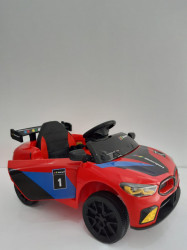 BMW MOTO SPORT - Crveni Auto na akumulator sa kožnim sedištem + funkcija ljuljanja - Img 3