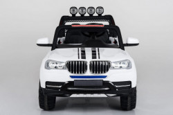 BMW X5 - BestTop Auto na akumulator sa kožnim sedištem i mekim gumama - Beli - Img 3