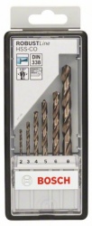 Bosch 6-delni robust line set burgija za metal HSS-Co 2 3 4 5 6 8 mm ( 2607019924 )