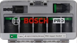 Bosch PRO Impact Socket Set sa adapterom, 1/2", standardni, 7 delova ( 2608003032 )