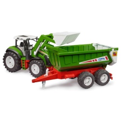Bruder Roadmax traktor utovarivač sa prikolicom ( 1044863 )-4