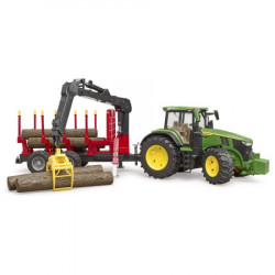 Bruder traktor John deere 7R 350 sa prikolicom za drva ( 031541 ) - Img 4