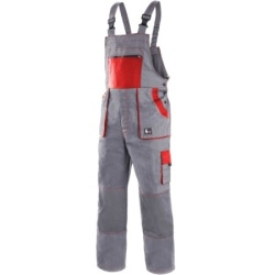 Canis Radne pantalone na tregere luxy robin sivo-crvene vel.66 ( 55210 )