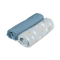 Canpol baby muslin pelena 70x70 cm bonjour paris blue - 2 kom ( 26/901_blu )  - Img 4