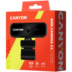 Canyon C2 720P HD 1.0 mega fixed focus webcam black ( CNE-HWC2 ) - Img 2