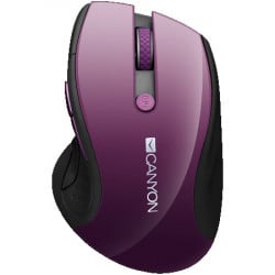 Canyon MW-01 2.4GHz wireless mouse with 6 buttons, optical tracking - blue LED, DPI 100012001600, Purple pearl glossy, 113x71x39.5mm, 0.07k - Img 5