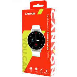 Canyon smartwatch, realtek 8762CK, 1.28"TFT 240x240px RAM : 160KB, Lithium-ion polymer battery, 3.7V 190mAh Include, Silver Zinc alloy mi - Img 2