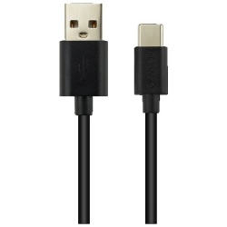 Canyon UC-2 type C USB 2.0 standard cable, power & data output, 5V 1A, OD 3.2mm, PVC jacket, 1.8m, black, 0.036kg ( CNE-USBC2B )