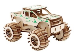 Čarolijashop 3d drvena slagalica - Monster kamion ( 462)