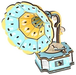 Čarolijashop 3d drvene puzzle - GRAMOFON ( 760)