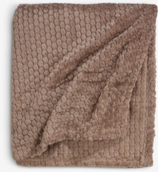 Ćebe 130x160 pliš tamni pesak