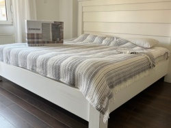 Ćebe Cozy Viktorija 180x220cm Dezen - Zeta Gri - Akril/Pamuk ( VLK000381-zetagriviktorija )