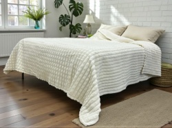 Ćebe Harmony Wafle Glat 220x240cm Prljavo bela boja ( VLK000367-prlj.belabojawafle )