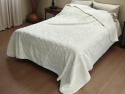 Ćebe Merinos 220x240cm A12 Viktorija Prljavo bela boja ( VLK000396-A12vik )