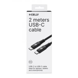 Celly kabl USB-C na USB-C 100W power delivery ( USBCUSBC100WBK ) - Img 2