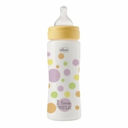 Chicco pe plastična flašica,uni,silikon,dev.330ml ( A100069 )