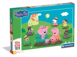 Clementoni puzzle 104 maxi peppa prase ( CL25017 )