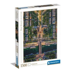 Clementoni puzzle 1500 hqc flying over paris 2024 ( CL31708 )