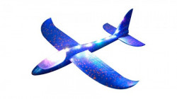 Comic and Online Games Toy plane 48cm Blue with light ( 036581 )
