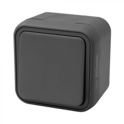 Commel jednopolni nadgradni prekidač 10a,250v ip55, antra ( c043-101 )