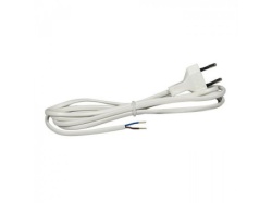 Commel prikljucni kabl 2,5 a 250 v, beli, 3m h03vvh2-f 2x0,75 ( c0118 )