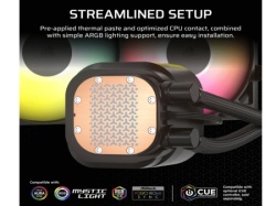 Corsair nautilus 240 argb/240mm/vodeno hladenje/crna  Kuler za CPU ( CW-9060092-WW ) -2