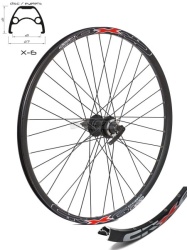 Crosser *crosser zadnji točak x6, dupli zid 27,5&quot jyd762, kaseta, alu - za disk 6b, crna ( 3001053 )