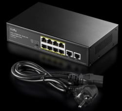 Cudy FS1010PG 8-Port 10/100M PoE+ Switch, 2 Uplink 10/100/1000M, 120W, 250m, 4KV protection, steel - Img 2