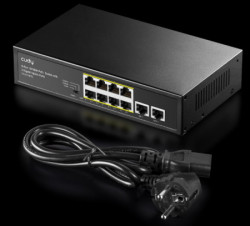 Cudy FS1010PG 8-Port 10/100M PoE+ Switch, 2Uplink 10/100/1000M, 120W, 250m, steel (Alt.PFS3010-8ET) - Img 2