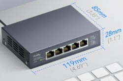 Cudy HS105 5-Port 2.5G Unmanaged Metal Switch za NAS zahteve koji zahtevaju intenzivnu propusnost-6