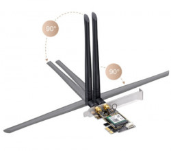 Cudy WE3000 AX3000 Wi-Fi 6 + Bluetooth5.2 PCI Express Adapter 2.4+5Ghz, 2x5dBi detachable antenna - Img 4