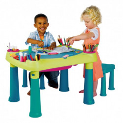 Curver sto dečiji sa dve stolice set, tirkizna/svetlo zelena ( CU 231593 ) - Img 2