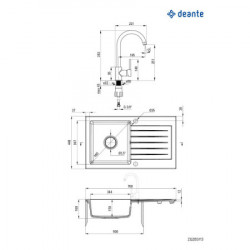 Deante setovi set sudopera zqz s113+ slavina beu s62m-zqzbs113 - Img 3