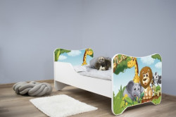 Dečiji krevet 140x70 cm happy kitty AFRICA ( 7541 ) - Img 1
